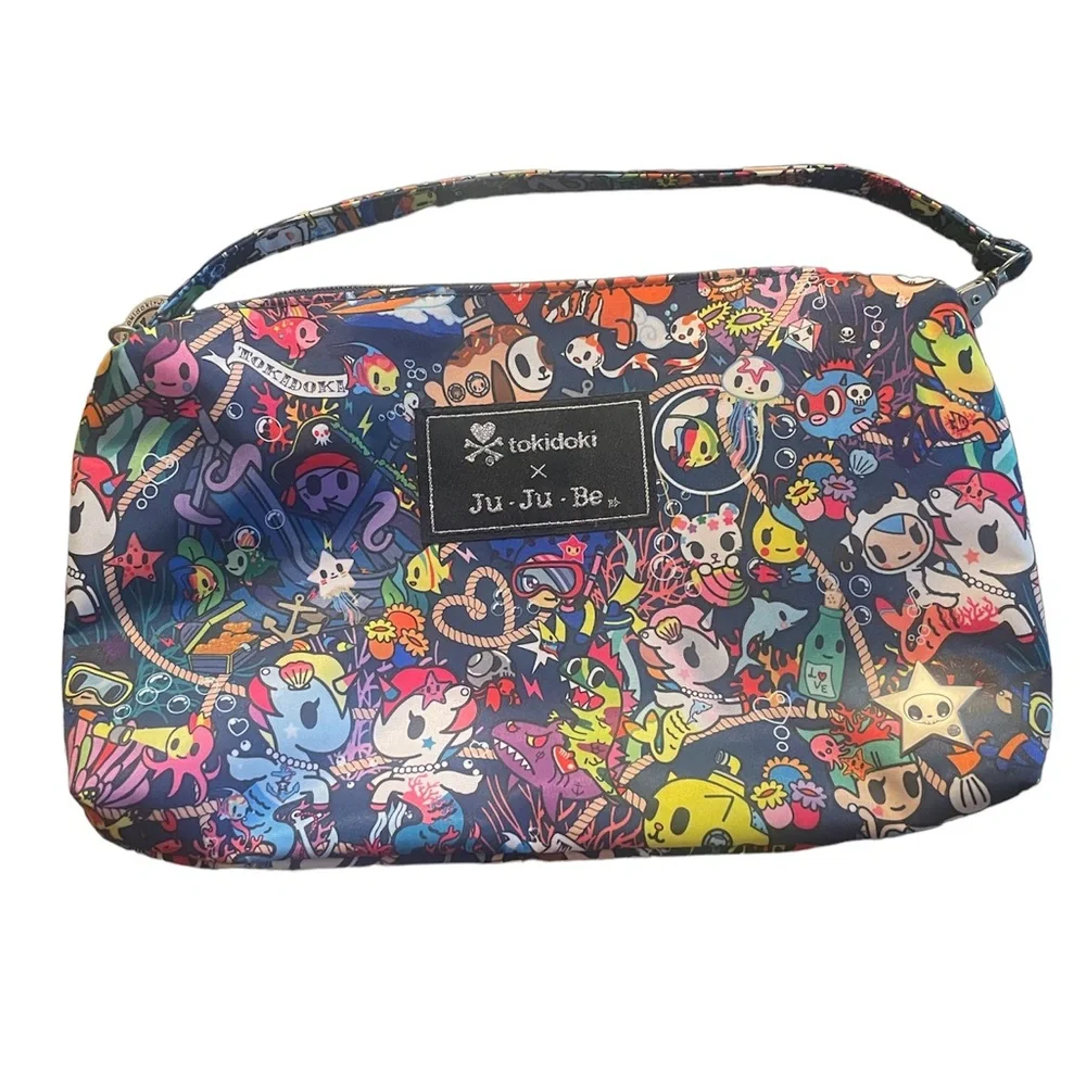 JU-JU-BE X TokiDoki Sea Punk Be Quick bag.13” strap will convert bag to wristlet